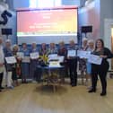 Members of Bedford Rock Choir have celebrated their 15th anniversary
