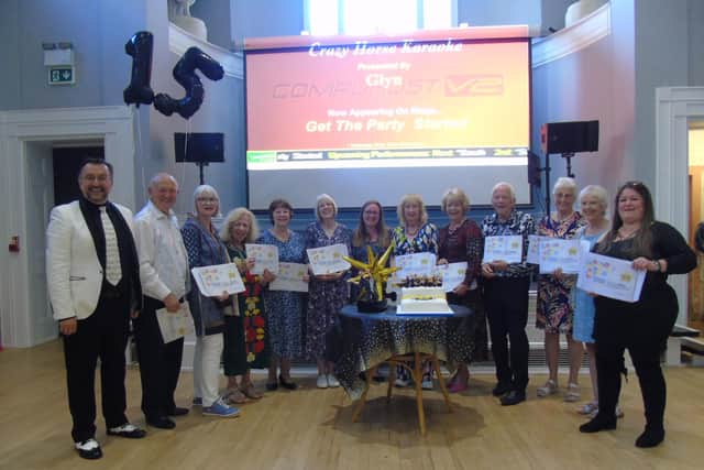 Members of Bedford Rock Choir have celebrated their 15th anniversary