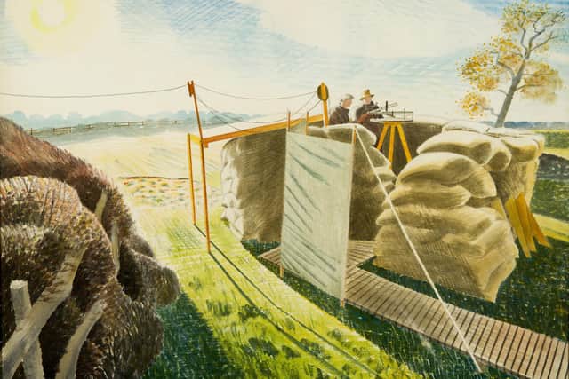 Eric Ravilious, Observer's Post, watercolour and graphite, 1939 (Image courtesy The Trustees of The Cecil Higgins Art Gallery/The Higgins Bedford)