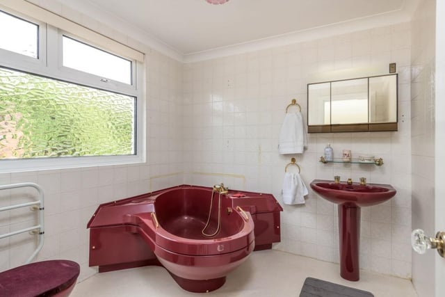 The four-piece en suite bathroom features a fabulous egg-shaped bath - perfect for a long soak