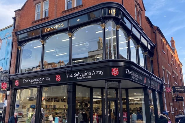The Salvation Army store as it looks now, thanks to the £1.76m Bedford High Street Heritage Action Zone Programme