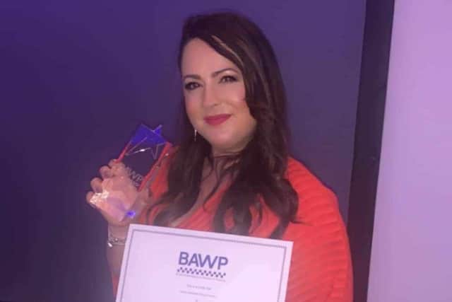 Brave PC Patrizia Vetere with her award