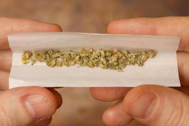 File shot of a cannabis joint