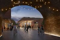 A CGI of the Bedford Midland west entrance