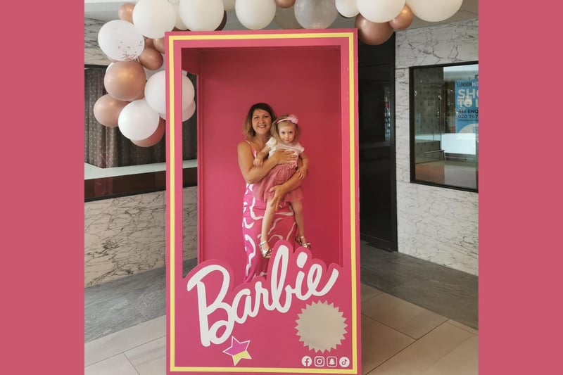Barbie fans loved the movie and then the chance of having a photograph taken in the Barbie box.