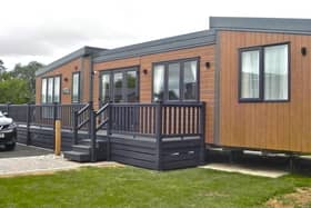 One of Away Resorts' magnificent seven-berth Woodland Retreat Lodges at the brand new Appletree Holiday Park near Boston in Lincolnshire.