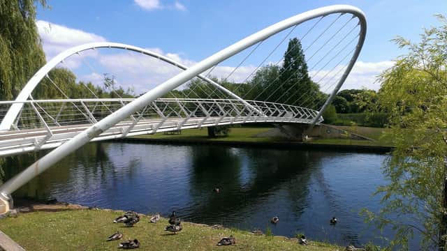 Butterfly Bridge over the River Great Ouse in Bedford. Picture: Victoria West