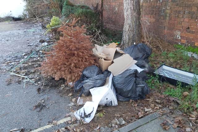 The dumped rubbish. Picture: Bedford Borough Council