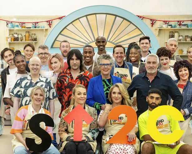 Matt Lucas, Noel Fielding, Prue Leith and Paul Hollywood are joined by a range of celebrity bakers. Photo: Channel 4/Love Productions/©Mark Bourdillon.