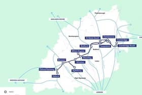 The route for the East West Rail project is to be announced in May
