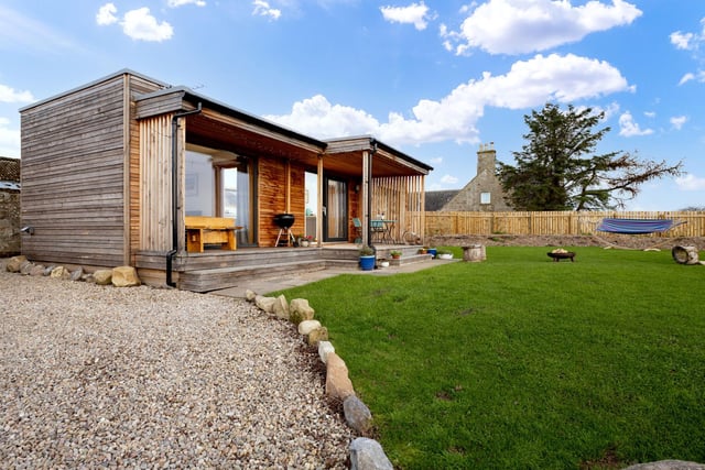 The cabin is the latest addition to the Duffus estate in Moray.
