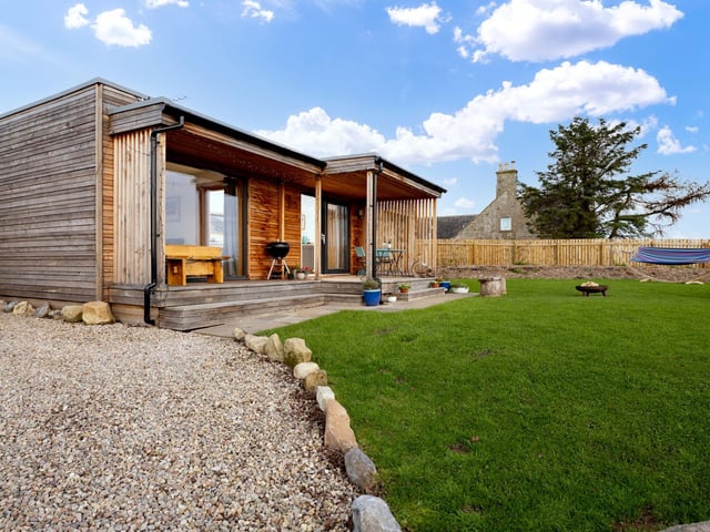The cabin is the latest addition to the Duffus estate in Moray.