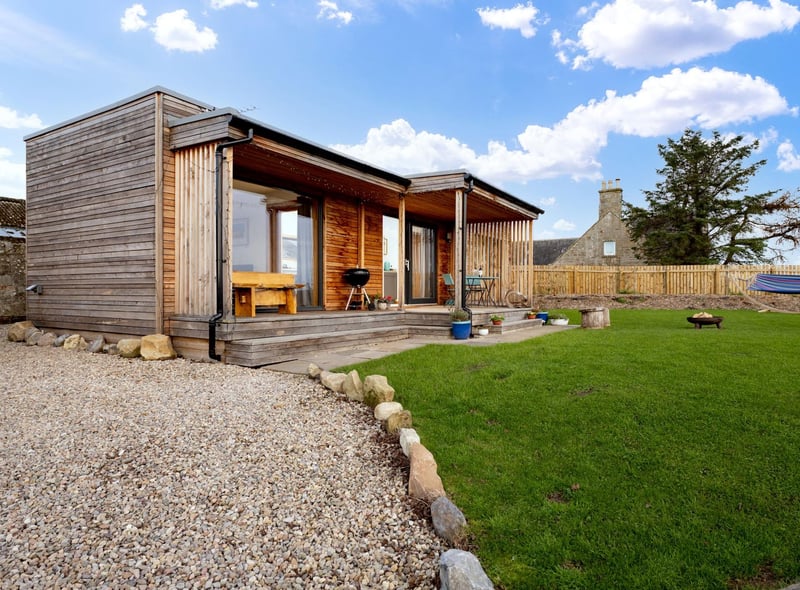 The cabin is the latest addition to the Duffus estate in Moray.
