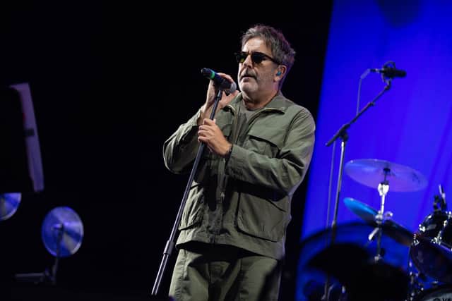 Terry Hall on stage with The Specials at Bedford Park, June 3, 2022. Photo by David Jackson.