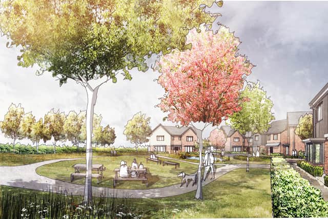 An artist's impression of the completed development.