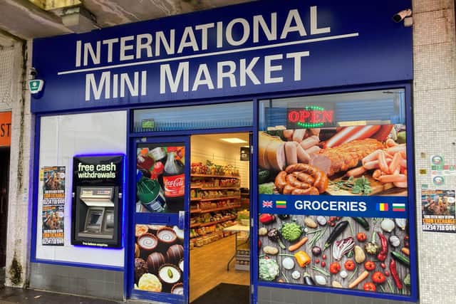 International Mini Market, in Thurlow Street, Bedford