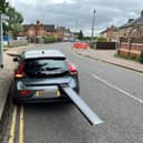The unsafe load (Picture courtesy of Beds, Cambs & Herts Road Policing Unit)