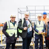 A special celebratory event to mark the steel frame completion of the school