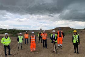 Marking the start of work at the Elstow solar array