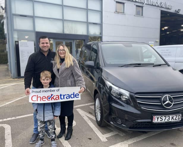 Checkatrade member Russel Eatly wins new Mercedes-Benz Vito van 