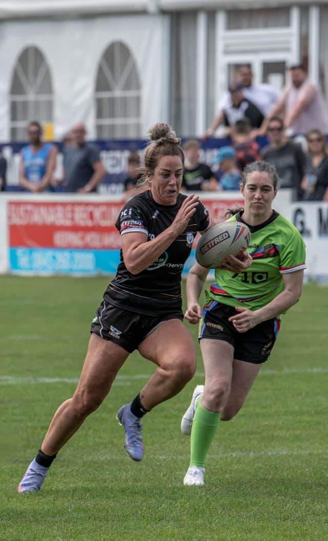 Caroline Collie scored six tries for Bedford Tigers and is training with the England squad