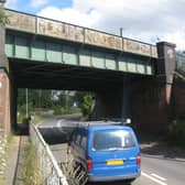 The railway bridge over the B530 Ampthill Road