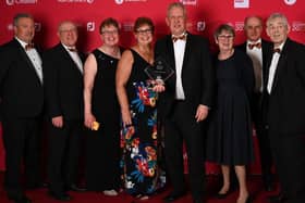Pictured at the England Golf Awards are Bedfordshire’s successful restructured management members (left to right )Tracy White (First team manager - Beds & County), Garrie Brandon (Leagues Director – Aspley Guise); Claire Cummings (Womens First team officer – Beds & County); Claudine Tate (County Director – Dunstable Downs); David Hawkins (County CEO – Leighton Buzzard); Kim Burnage (County Vice President – Aylesbury Vale); David Corfan (Director Competitions – South Beds); Simon Kimber (County President – John ’O Gaunt).