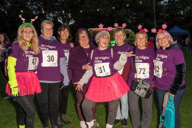 Participants donned bright outfits and glow in the dark accessories lighting up the sky in memory of loved ones. PIcture: Duncan Jack Photography