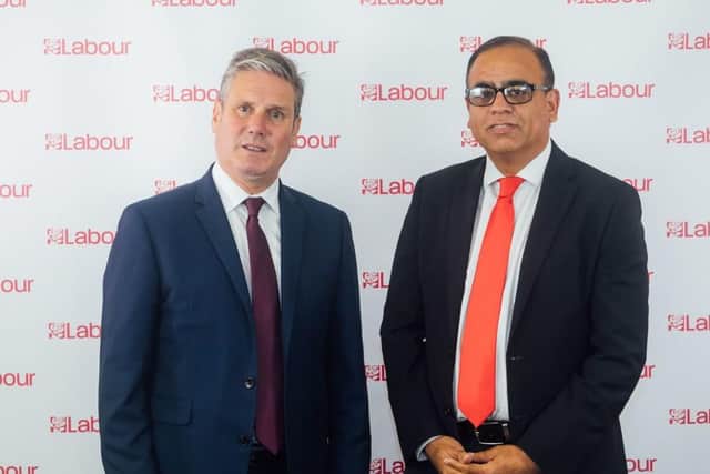 Mohammad Yasin MP for Bedford and Kempston with Labour leader Ker Starmer