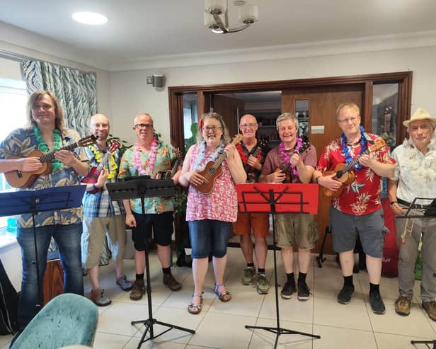 Luton Ukimaniacs performing at a care home. Picture: Dave Mingay