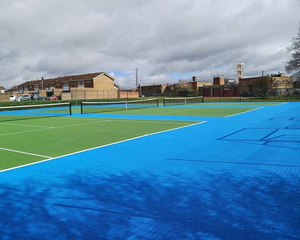 The tennis courts at Southfields, Kempston