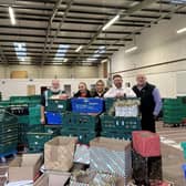 The Bedford Foodbank delivery from Sharnbrook plumbing company Navigator