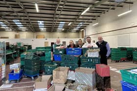 The Bedford Foodbank delivery from Sharnbrook plumbing company Navigator