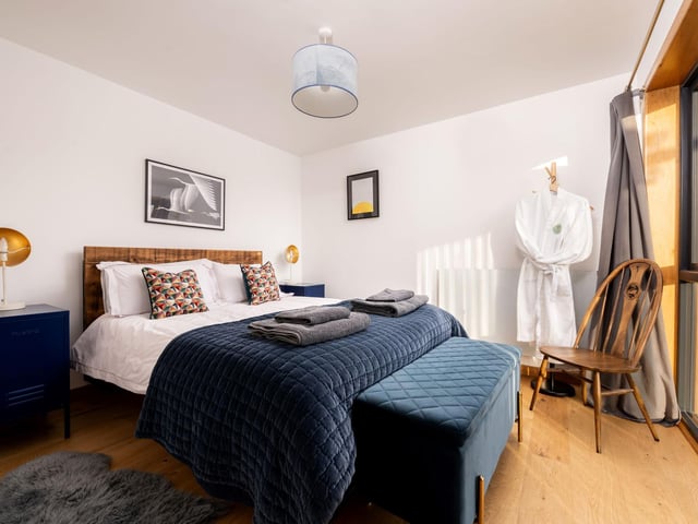 The comfy king size bed guarantees a great night's sleep.