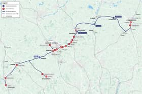 Route map by EWR Co.