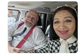 Pinder Chauhan, the Conservative Party\'s prospective parliamentary candidate for Bedford and Kempston, tweeted this image of her and Bedford mayor Tom Wootton