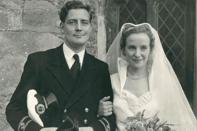 Ray and Audrey on their wedding day