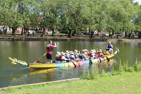 Ten teams paddled their way along the 200-metre course on the River Ouse to raise funds for Sue Ryder