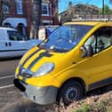 This yellow Vauxhall van was dumped in De Parys Avenue, Bedford