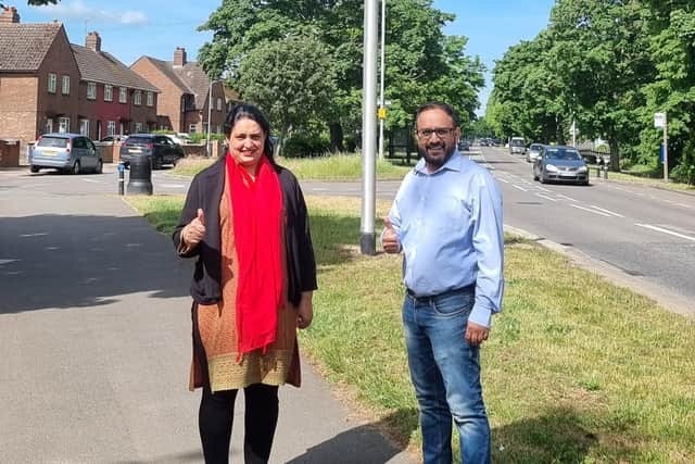 Councillors Fouzia and Abu campaigned for the new speed cameras