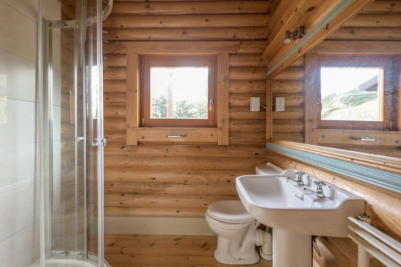 This room comprises a wc, a sink and a double shower cubicle. Again with a window to take in the views at every chance