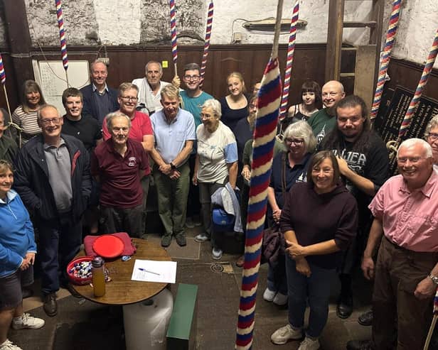 Bellringers took part in the last ring at St Paul's before the bells were lowered on October 5