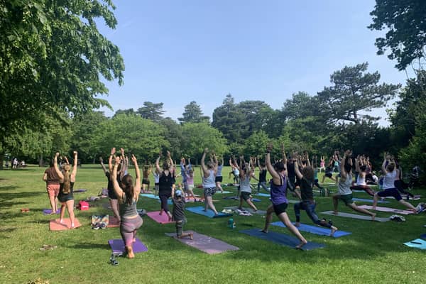 Join annual Yoga and Wellbeing in the Park event, at Bedford Park on Sunday, June 9