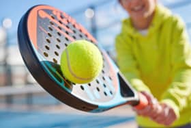 File image of a boy playing padel
