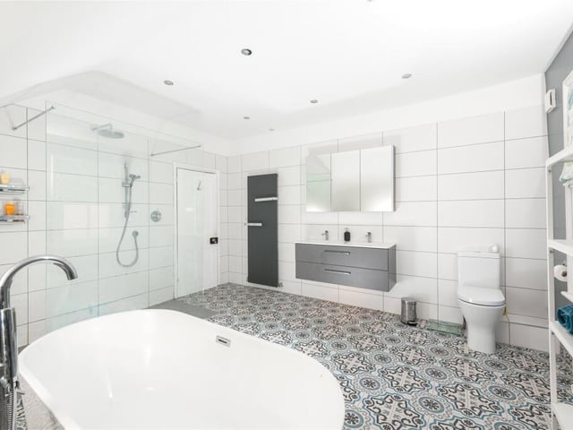As well as this mega bathroom, there are two others plus a loo on the ground floor