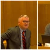 Left: Councillor Graeme Coombes and Right: Councillor Paul Edmonds pictured at the meeting on March 20.