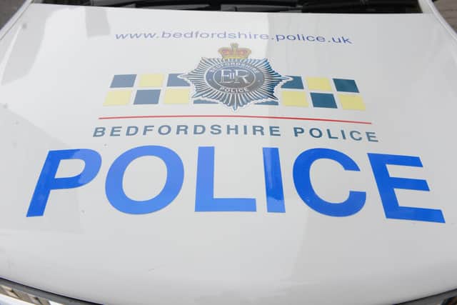 File picture of the front of a Bedfordshire Police car. PIC: Jane Russell