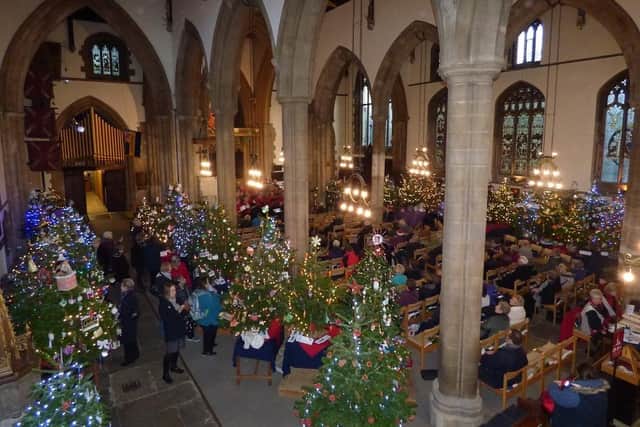 Sparkling trees fill St Paul's church for its annual festival