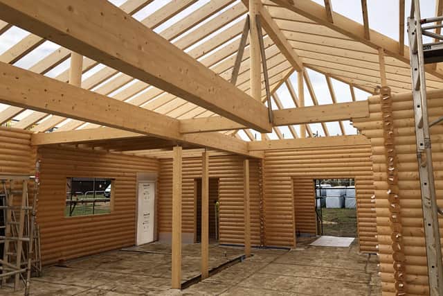 The Lodge of Friendship built of Finnish timber