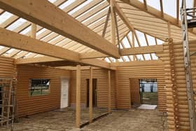 The Lodge of Friendship built of Finnish timber